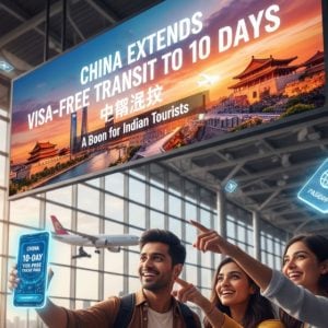 China Extends Visa-Free Transit Policy to 10 Days: A Boon for Indian Tourists